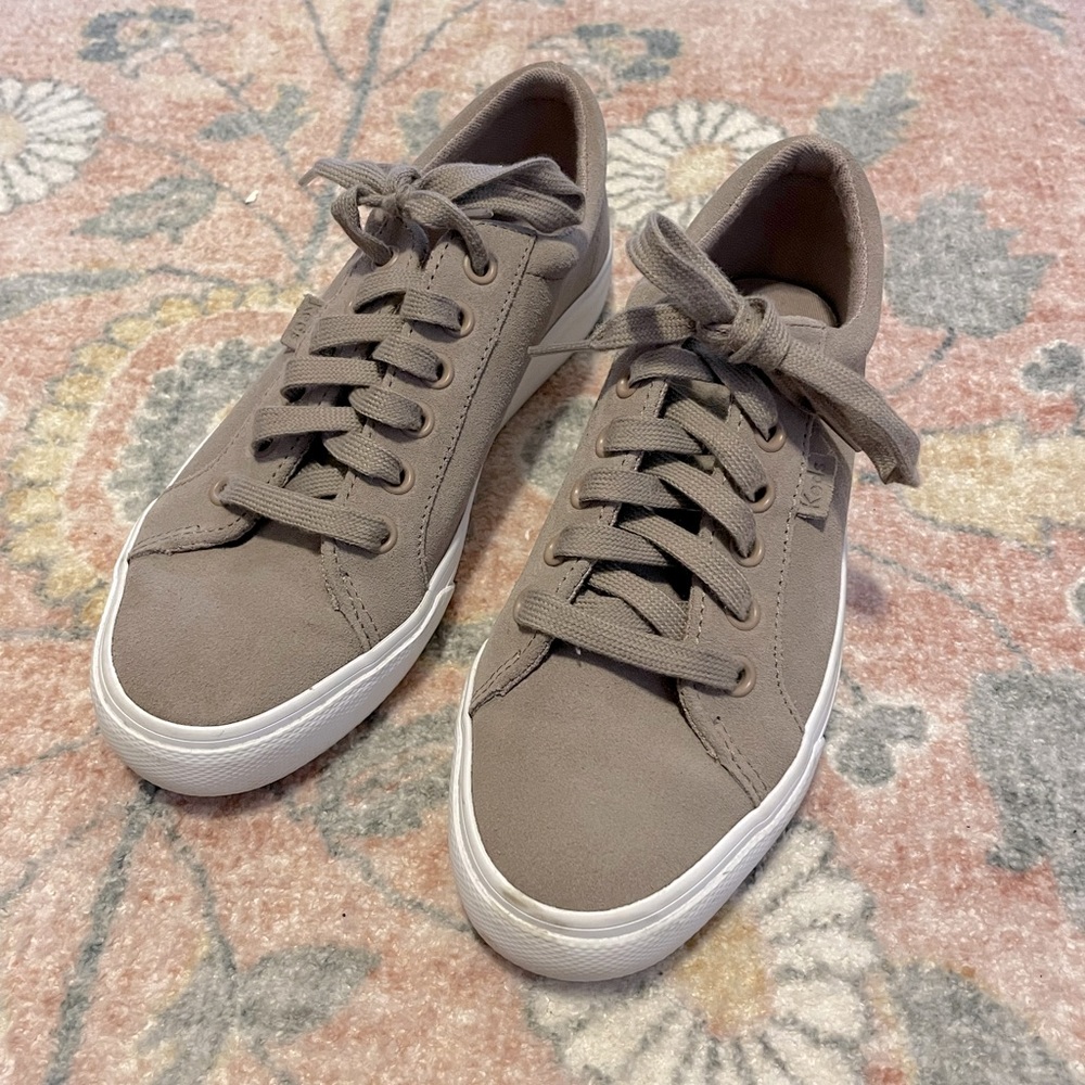 Taupe Lace Up Keds